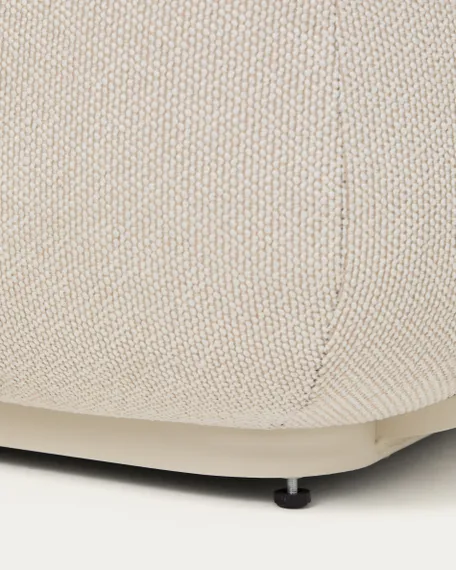 Уличный 3-х местный диван Tamaris из алюминия цвета экрю, 217 см