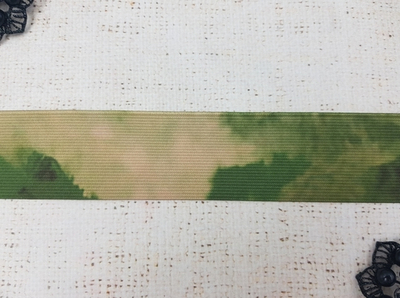 Резинка вязаная принт камуфляж мох 18 гр/м, ш. 3 см