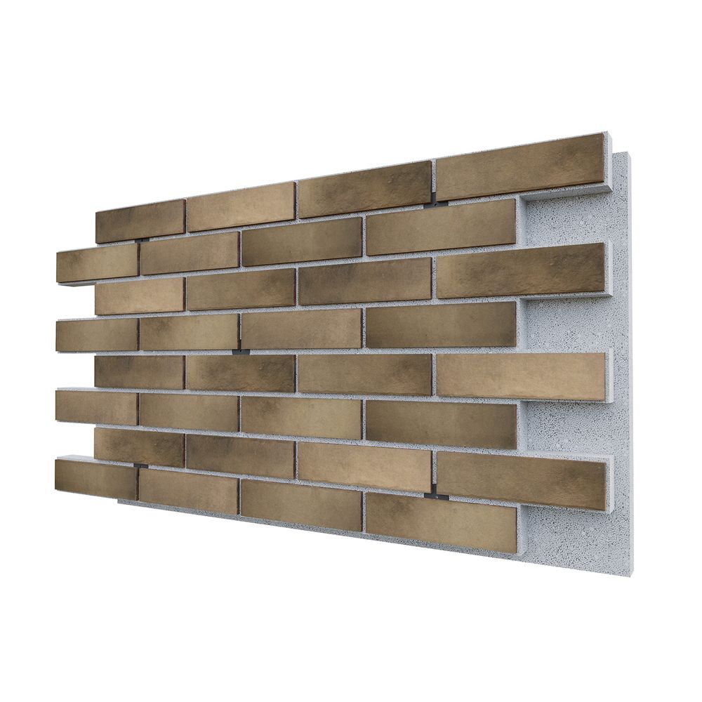 Негорючая термопанель ППС PRO Cerrad Retro Brick Pepper 0,612 м², 1020x600 мм