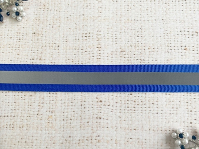 Лента-стропа светоотражающая, ш. 2 см, электрик