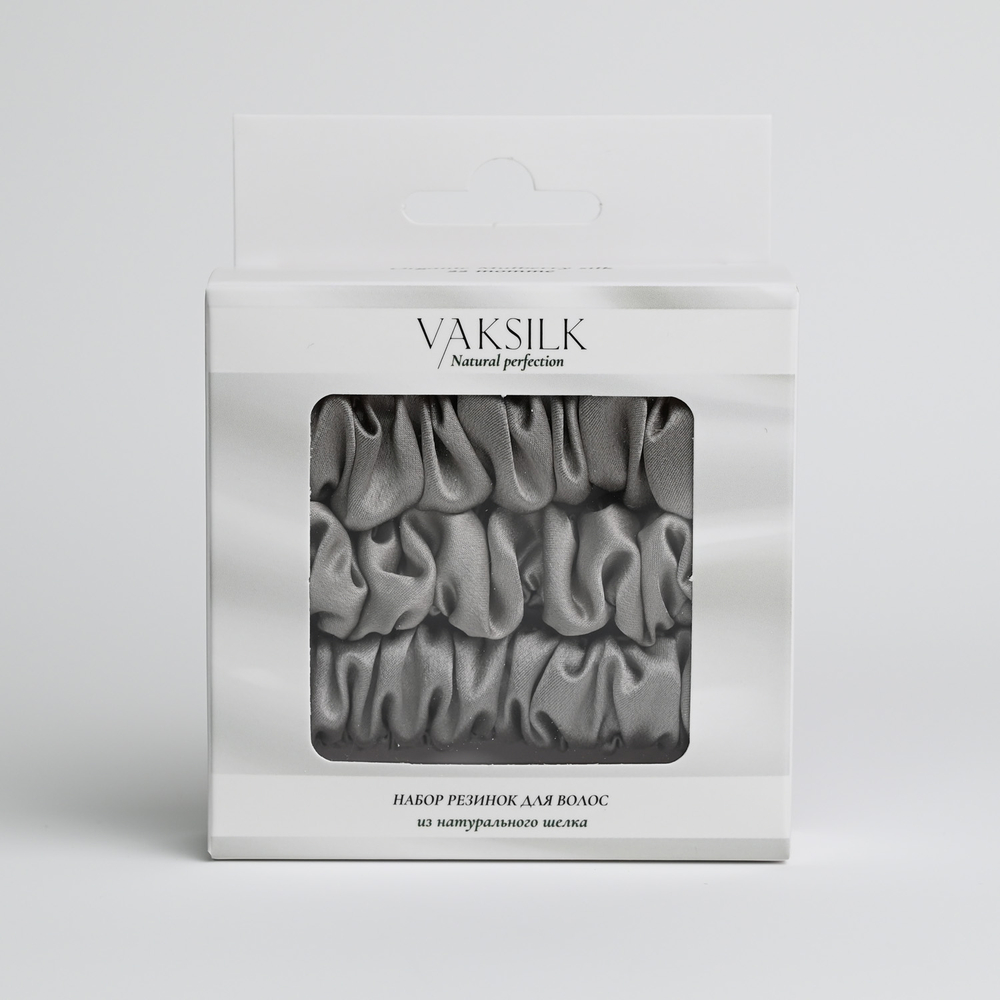 Набор резинок для волос "Medium" серый