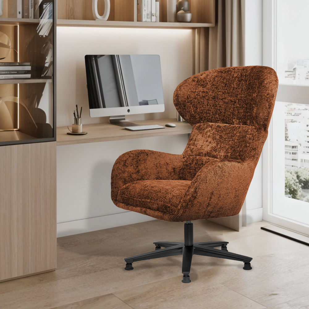 Кресло Teddy терракотовый шенилл