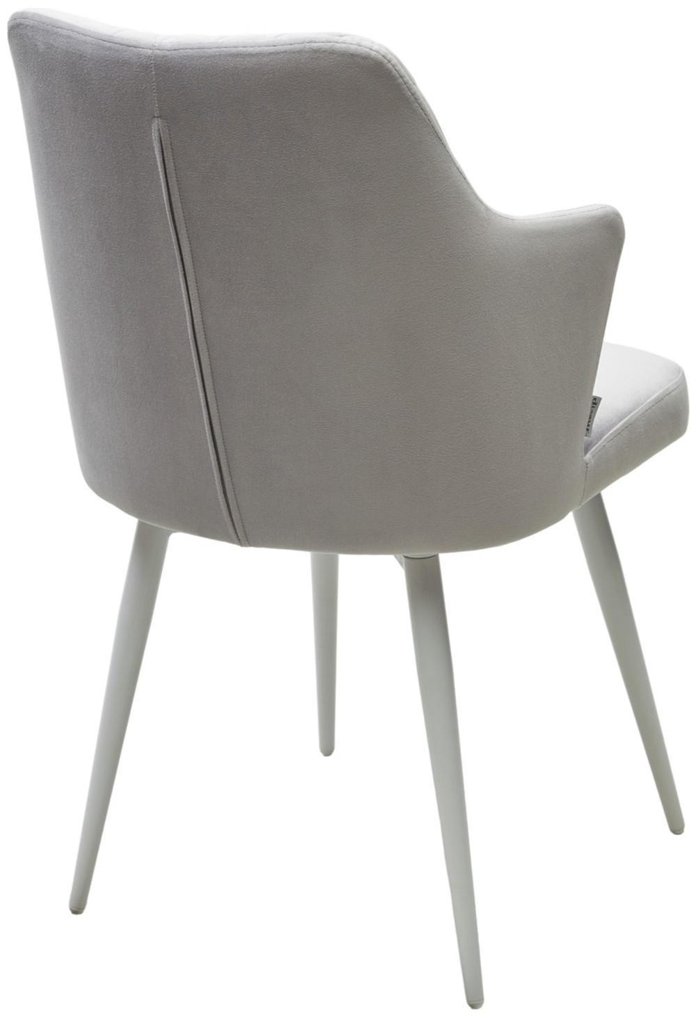 Стул М-City DISAUR Герман (Herman) Светло-серый Bm-4, Велюр, Белый каркас