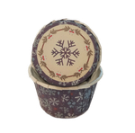 Капсула усиленная Снежинки на синем 1 шт