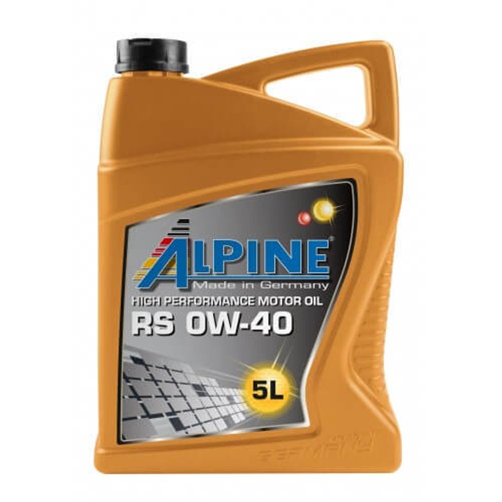 Моторное масло синтетическое ALPINE RS 0W40 5 л х4 шт