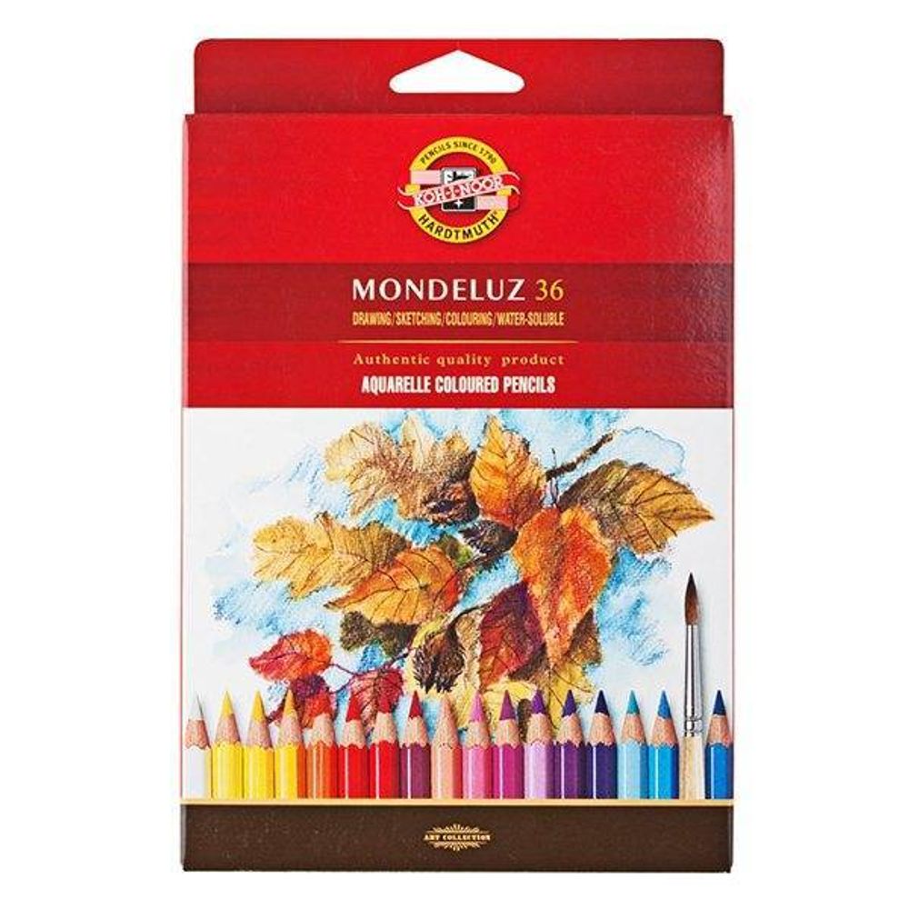 Набор акварел. каранд. KOH-I-NOOR MONDELUZ 36 цв. шестигранные