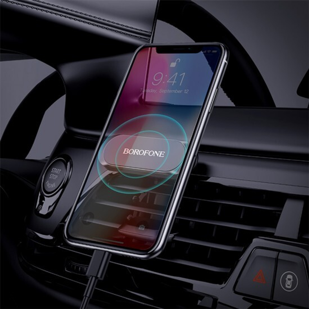 Автомобильный держатель черный Borofone BH28, 013308