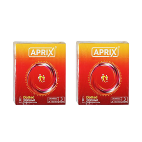 Презервативы APRIX Dotted точечные ( 2 упаковки по 3 шт. )
