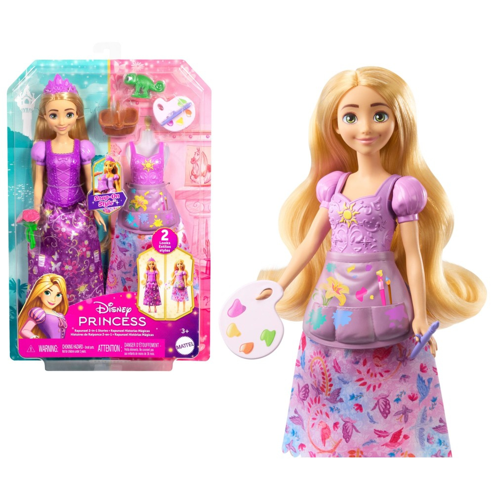 Disney Princess - Принцесса Рапунцель Кукла 2в1 + аксессуары JBG09
