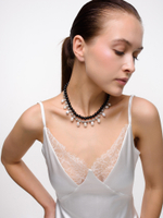 Колье "Rich Black" Silver