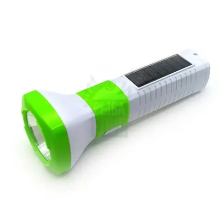 Фонарь с солнейчной батареей аккумуляторный HEL-2023 ручной 2 режима