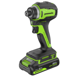 Винтоверт ударный акк. Greenworks ID3170, 24V, б/щет, 0-3200об/мин, 4000 уд/мин, HEX 1/4, 170Нм, (3804907)