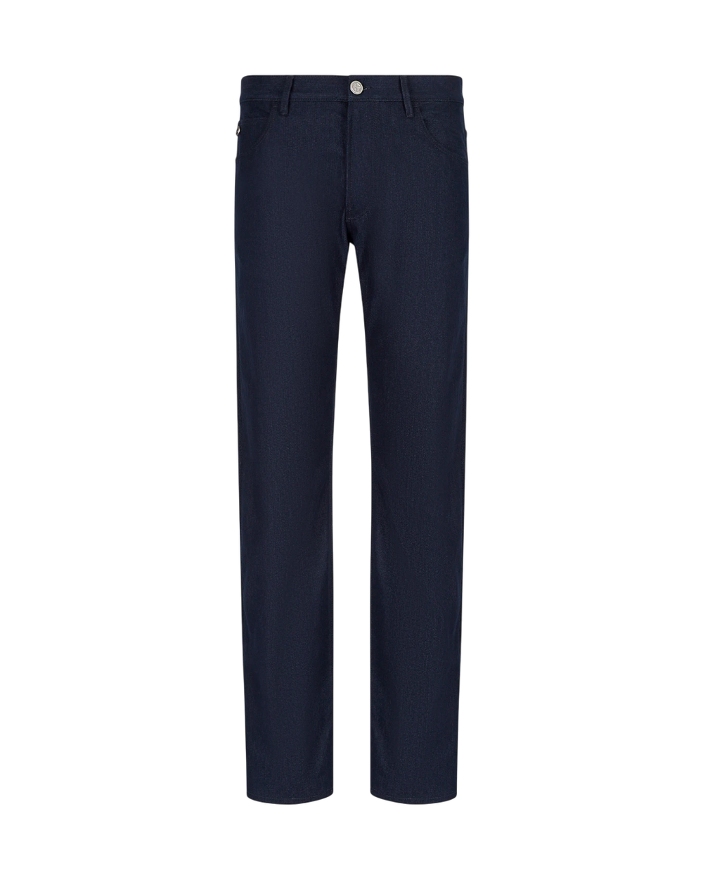 Stretch Cotton Regular Fit Trousers – мужские брюки прямого кроя из стрейч-хлопка от GIORGIO ARMANI
