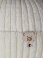 Шапка для девочки зимняя вязаная и снуд