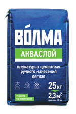 Смесь сухая цементная отделочная штукатурная "ВОЛМА-Аквапласт" 25 кг