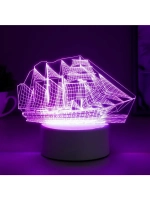Светильник «Фрегат» LED RGB от сети 9.5×15×16 см RISALUX