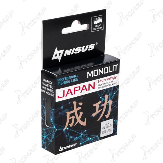 Леска MONOLIT 0,128mm/50m Nylon Transparent (N-MO-0.128-50) Nisus