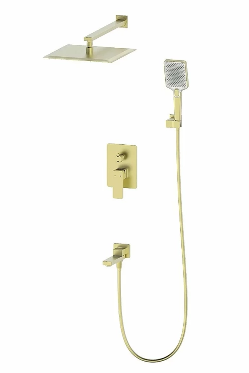 Душевая система встраиваемая WONZON & WOGHAND EDGE WW-88939003-BG брашированное золото