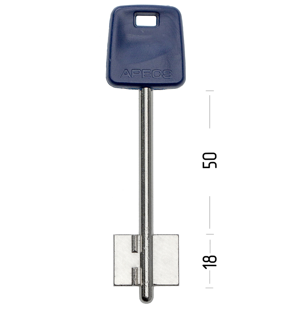 Заготовка сувальдного ключа 10682 APS5DP (синий)