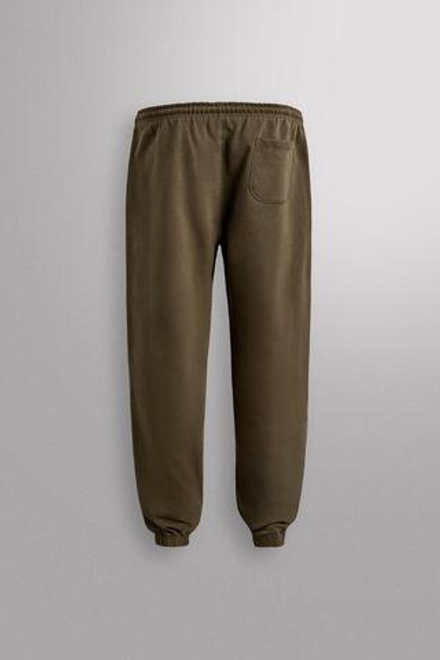 ZARA БРЮКИ-ДЖОГГЕРЫ КЛАССИЧЕСКОГО КРОЯ, ЗЕЛЕНЫЙ