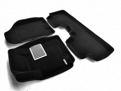 Коврики салона для KIA Sportage (2005-2010)/HYUNDAI Tucson (2004-2010) Euromat 3D Lux черные. Арт. EM3D-002720