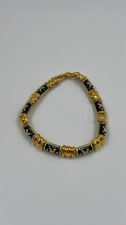 Браслет с синей эмалью Joan Rivers
