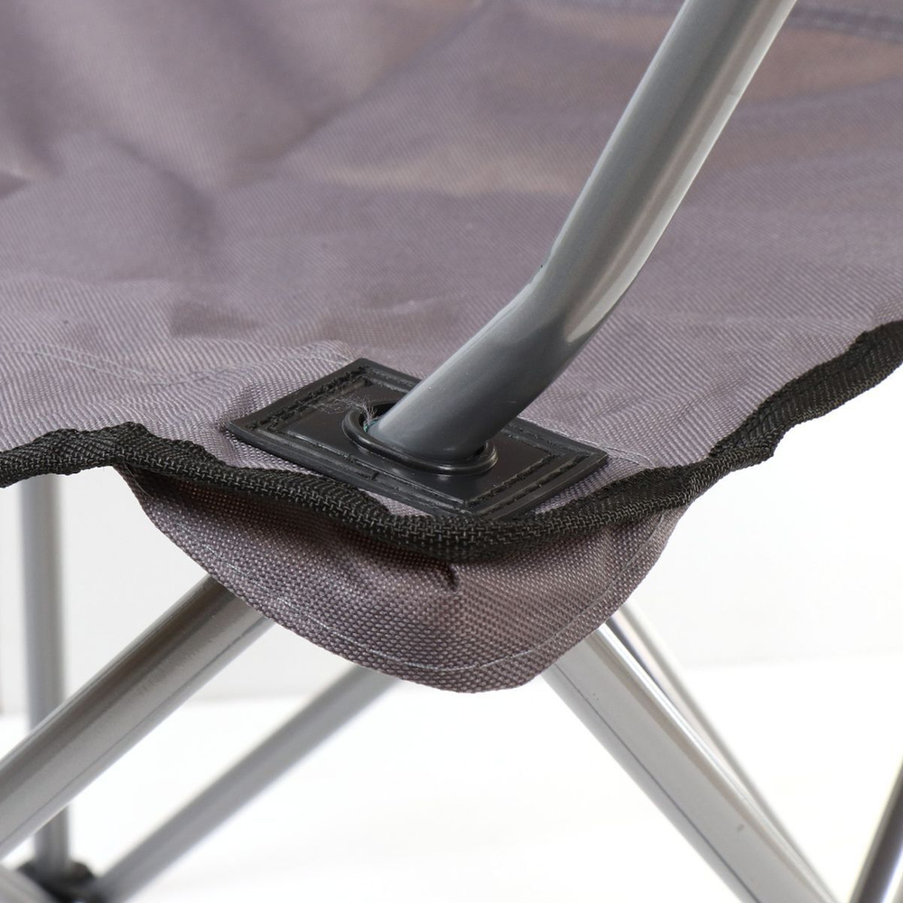 Стул-кресло 52х52х85 см, серый, с подстаканником, 100 кг, Green Days