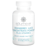Solumeve, концентрат клюквенного сока с витамином C, 60 растительных капсул