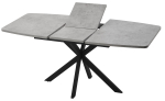 Стол М-City DISAUR Аризона 130 Бетон Чикаго Светло-серый, Черный каркас