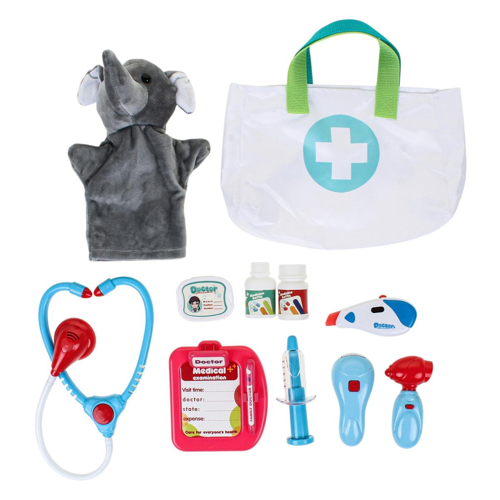 Набор Доктора, 12 предм. свет/звук, коробка BX67-4