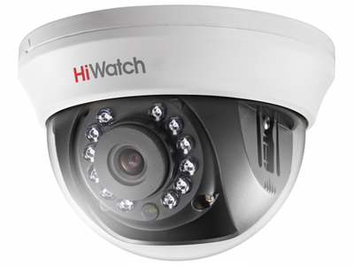 Бюджетная видеокамера мультиформатная купольная DS-T201(B)(2.8mm) HiWatch