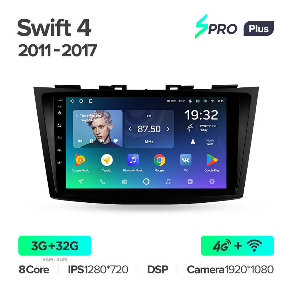 Teyes SPRO Plus 9" для Suzuki Swift 2011-2017