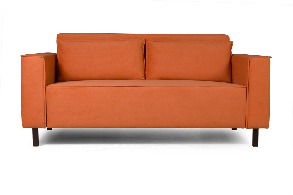 Club диван-кровать прямой, велюр Frost fox