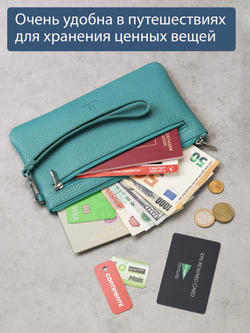 816 R - Портмоне-клатч с RFID защитой