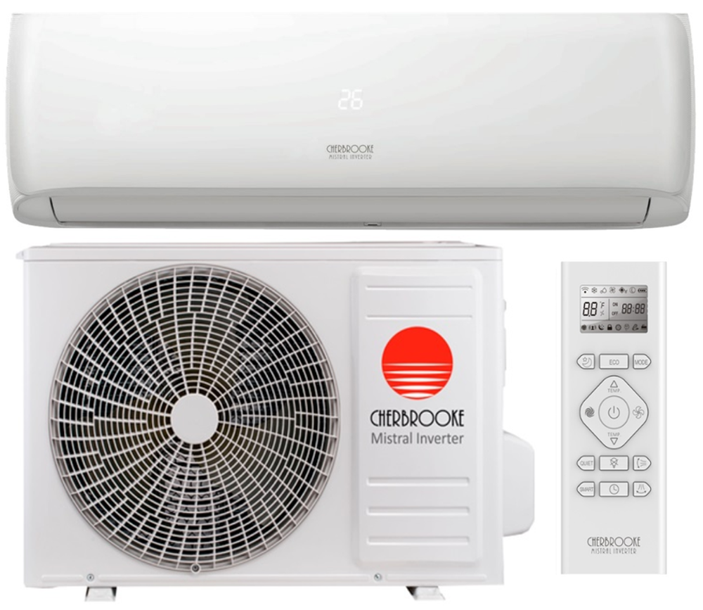 Сплит-система кондиционер инверторный Cherbrooke Mistral  ASV-09UR4K1/AOV-09UR4K1 на 25 м²