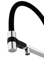 Смеситель для кухни с гибким изливом и подключением фильтра WONZON & WOGHAND, Хром (WW-88458012-CR)