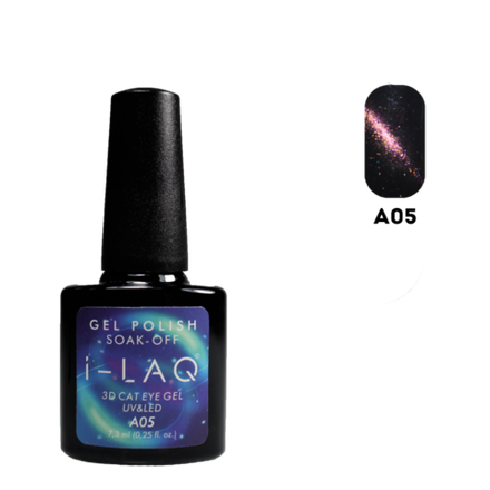 Гель-Лак I-laq "Кошачий глаз" Цвет А05  7,3 мл.