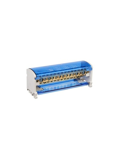 Шина на DIN-рейку в корпусе (кросс-модуль) ШНК 2х15 L+PEN IEK YND10-2-15-125
