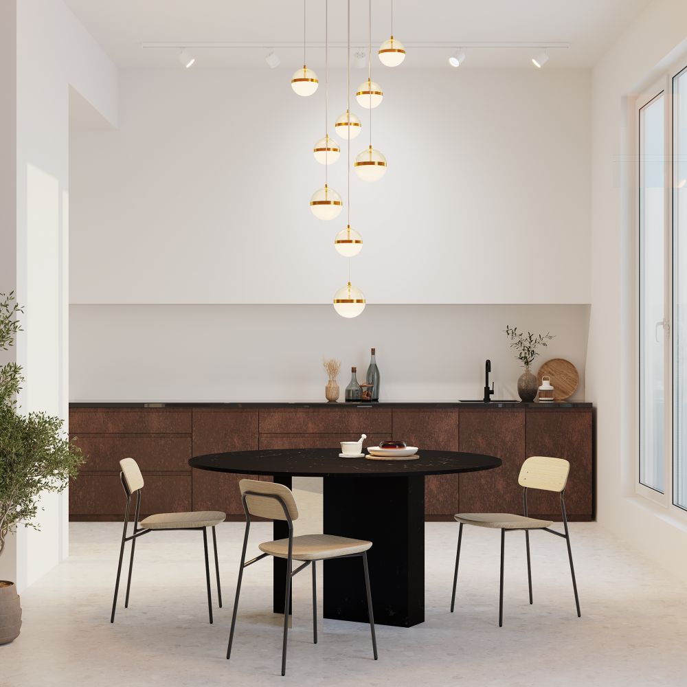 Люстра подвесная светодиодная Maytoni   MOD295PL-L120BBS3K