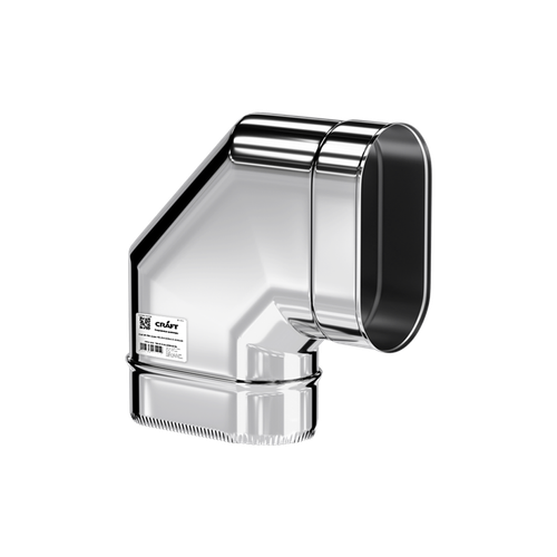 Craft Oval колено 90° 120х240 (316/0,8) бол.