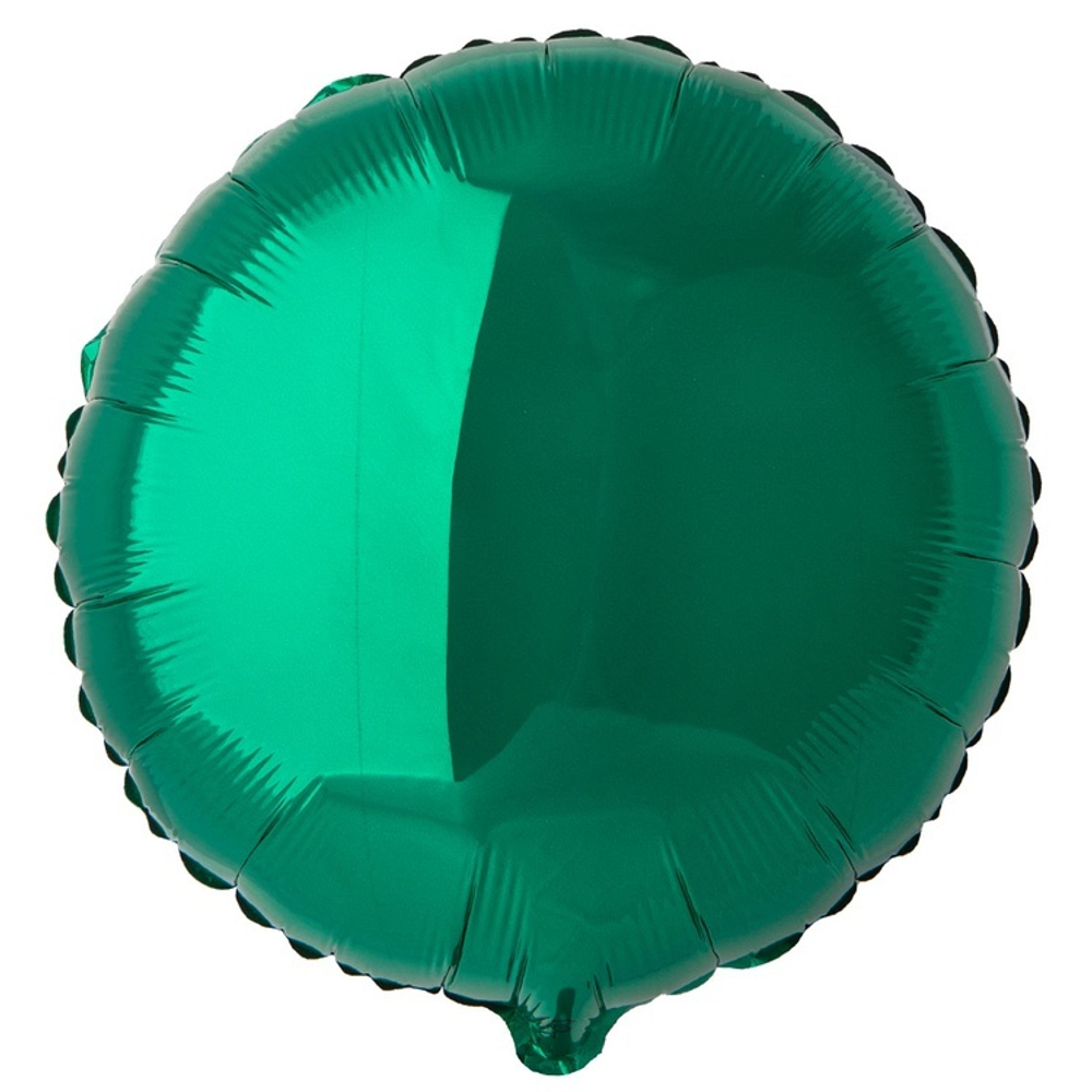 Фольгированная фигура, круг 18"/46СМ Металлик Green(FM)