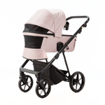 Детская универсальная коляска Adamex Vasco TIP V-TK103 2 в 1, Светло-розовая ткань