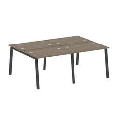 Metal System Рабочая станция на 4 места на А-образном м/к БА.СМ-4.1 Вяз Благородный/Металл Антрацит