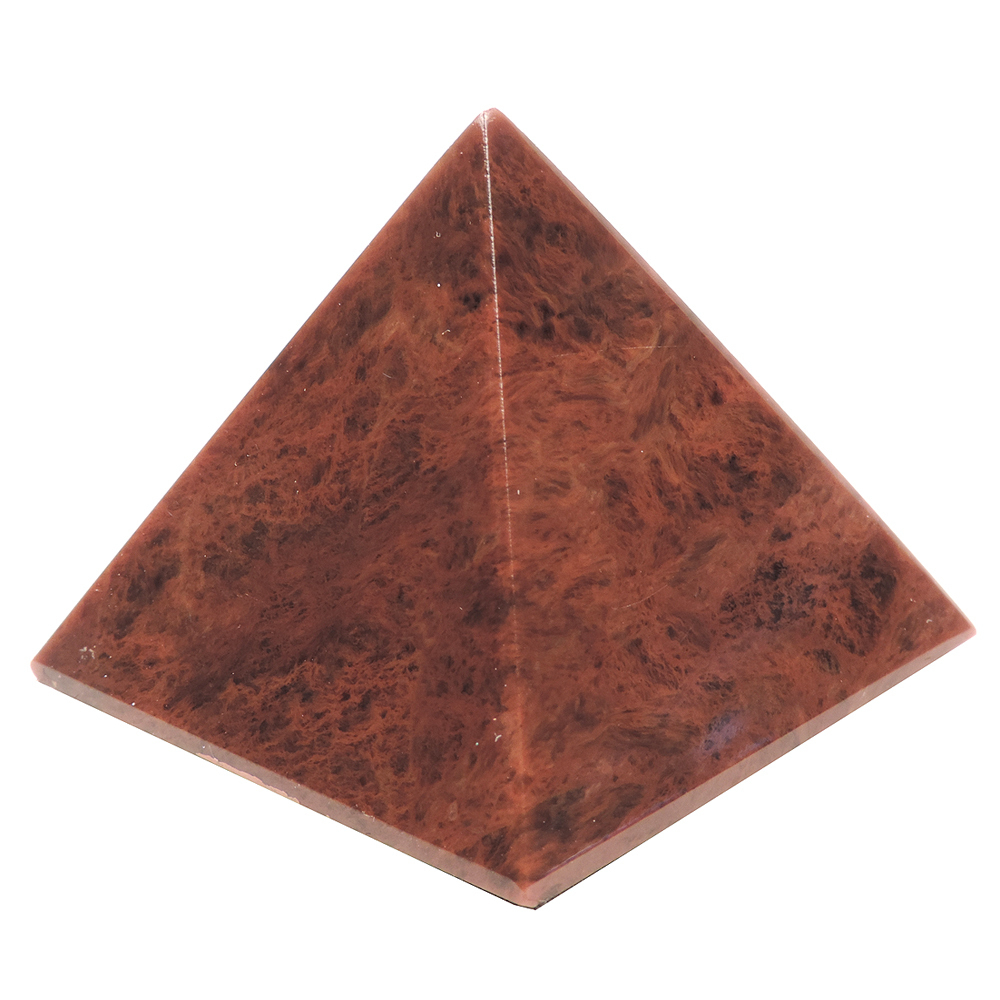 Пирамида 39мм обсидиан "махагони" асс.