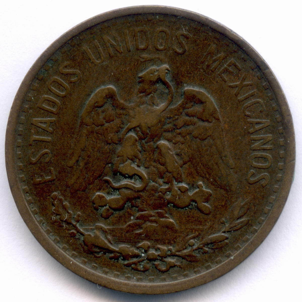 2 сентаво 1906 год. Мексика. Бронза VF