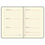 Еженедельник недатированный А5 145х215 мм BRAUBERG "Status", под кожу, 64 л., черный, 113370