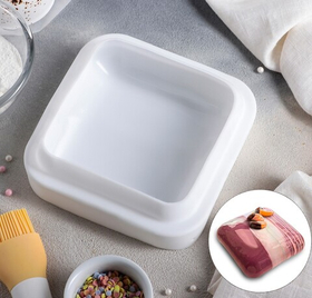 Форма  для муссовых десертов Квадро 18,5х5 см