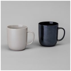 НАБОР КРУЖЕК BRONCO "GLOSS" 2 ШТ. 400 МЛ МИКС