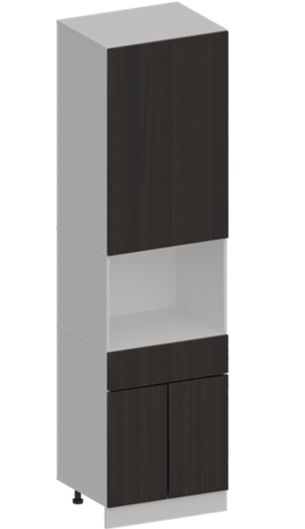 Кухня Модуль ШП1Я 600 Графит / Ликата