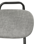 Стул MOLLY разборный черный каркас серое сиденье